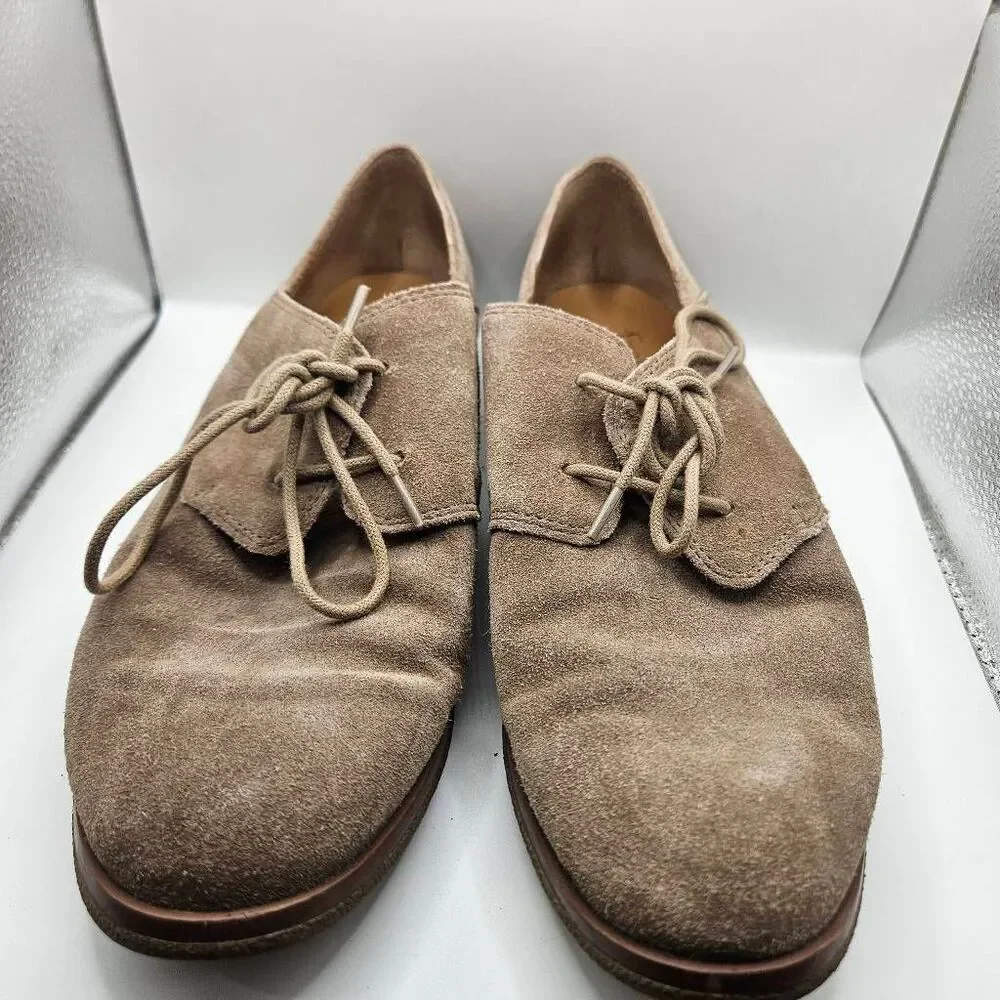 Franco Sarto Womens Pecos Oxford Shoes Size 9 M Brown Suede Leather Lace Up